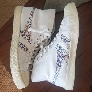 Gola Coaster high-tops in floral print, women's 9